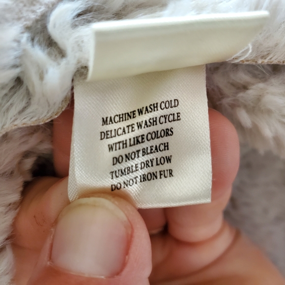 Dylan Women Gray Faux-Suede Shearling Sleeveless Vest Jacket Coat M - Picture 9 of 9